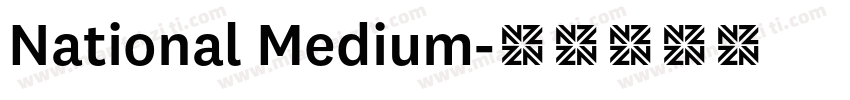National Medium字体转换